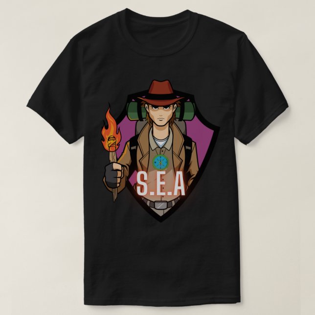 Gesellschaft der Entdecker und Abenteurer Aktiv T-Shirt (Design vorne)