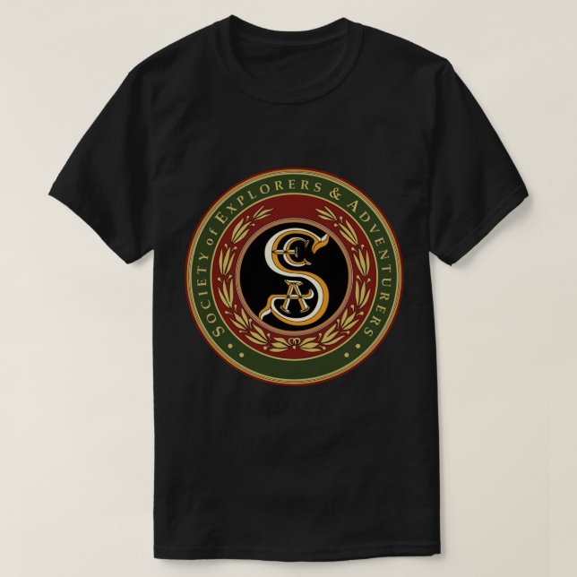 Gesellschaft der Entdecker und Abenteurer T-Shirt (Design vorne)