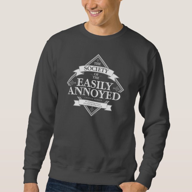 Gesellschaft der leicht verärgerten sweatshirt (Vorderseite)
