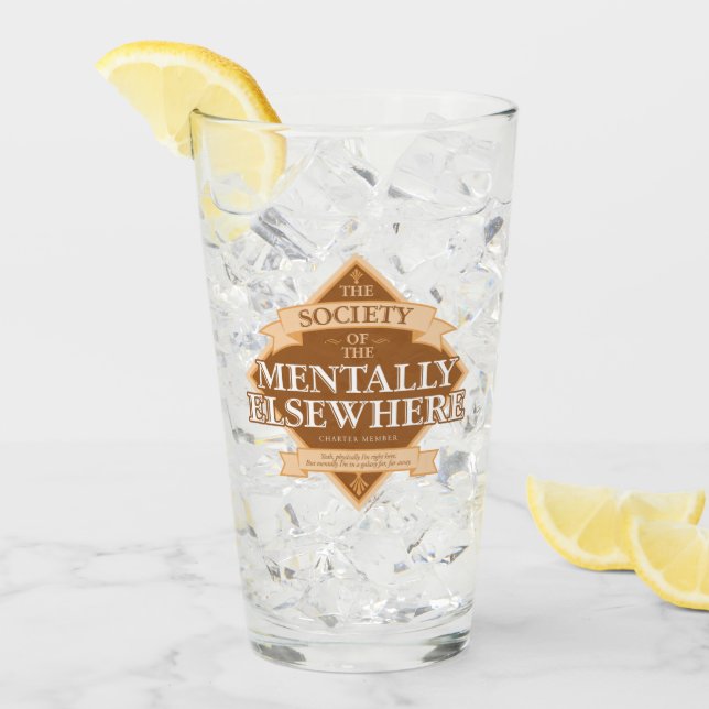 Gesellschaft der Mentalen anderswo Glas (Vorderseite Ice)