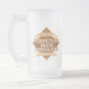 Gesellschaft des ewigen Bier D Mattglas-Bierkrug Mattglas Bierglas