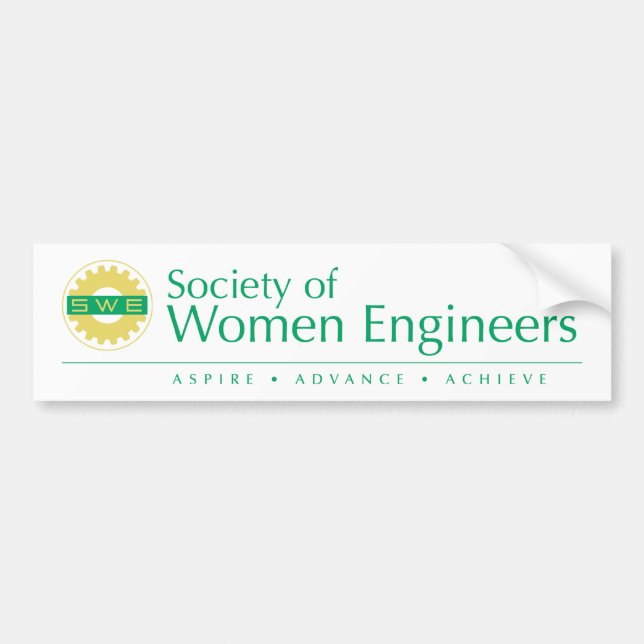 Gesellschaft des Frauen-Ingenieur-Autoaufklebers Autoaufkleber (Vorne)