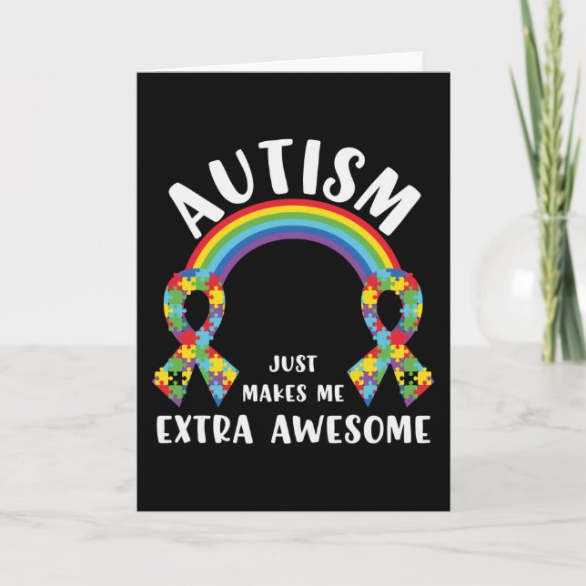 Gesellschaft sagt, ich sei Autistisch - Autismus-S Karte (Vorderseite)