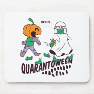 Gesellschaftliche Distanziertheit lustiges Hallowe Mousepad