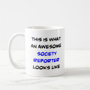 Gesellschaftsreporter, phantastisch kaffeetasse