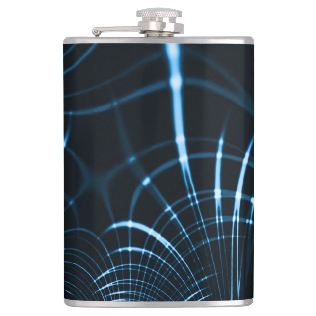 Gesenkelte, scharfe Krallen oder Dornen, royblau Flachmann (Vorderseite)