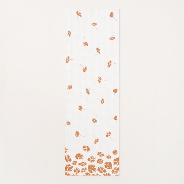 Gesenkte Blüten Blumenmotte Yogamatte (Vorderseite)