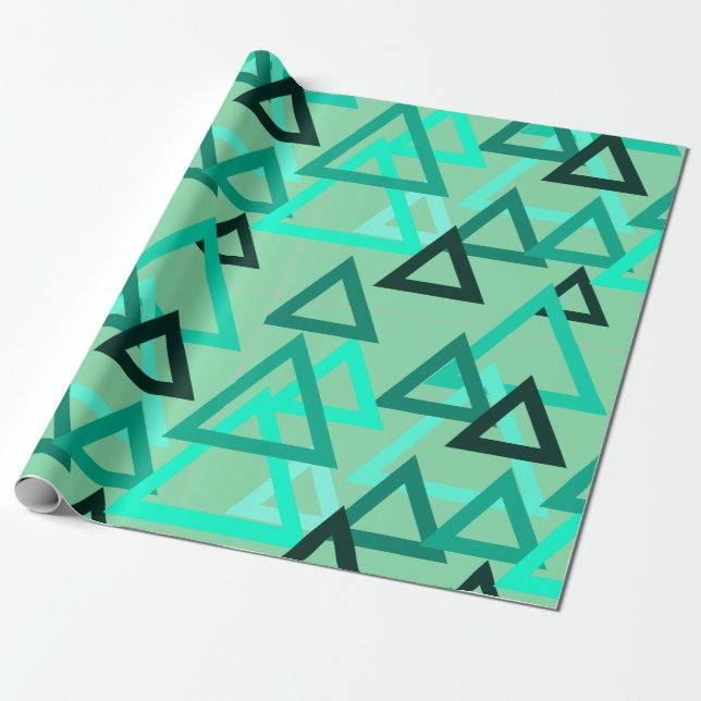 Gesenkte Dreiecke Geschenkpapier (Ungerollt)