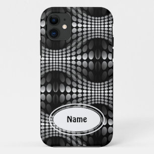 Gesenkte Waves Tapete schwarz-weiß Case-Mate iPhone Hülle