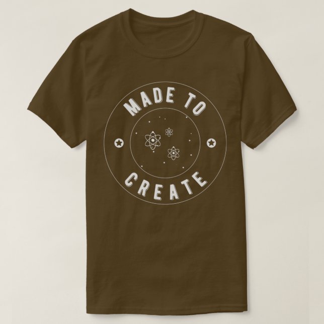 Gesetz der Anziehungskraft geschaffen T-Shirt (Design vorne)