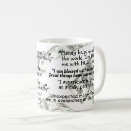 Gesetz der Attraktivität eines Mantra-positiven Zi Kaffeetasse