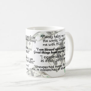 Gesetz der Attraktivität eines Mantra-positiven Zi Kaffeetasse