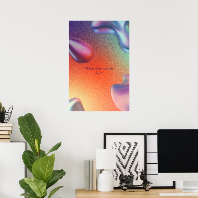 Gesetz der Attraktivität Inspiration Aura Zitat Poster (Heimbüro)