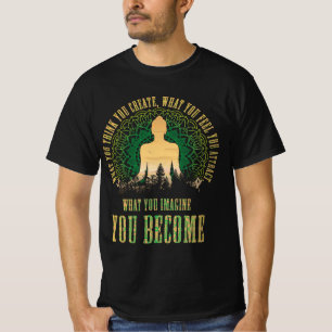 Gesetz der Attraktivität spirituelle Buddha Medita T-Shirt