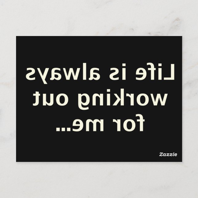 Gesetz der Zugbewegung #0001 Postkarte (Rückseite)