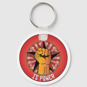 Gesetz ist Power Schlüsselanhänger
