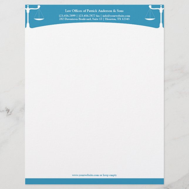 Gesetz Letterhead Briefbogen (Vorderseite)
