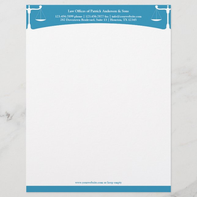 Gesetz Letterhead Briefbogen (Vorderseite)