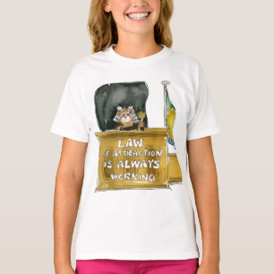 Gesetz zur Anziehung Cartoon Richter T Shirt