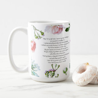 Gesetz zur Anziehung des Überschwemmungsgebet Kaffeetasse