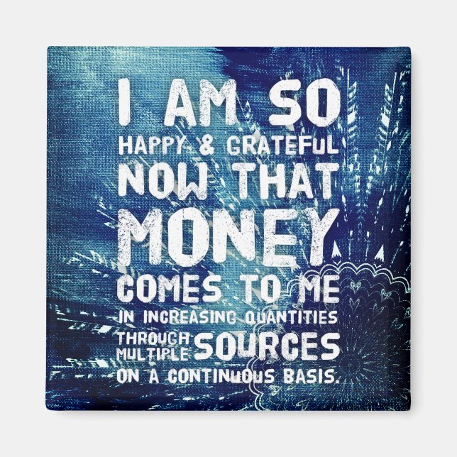Gesetz zur Anziehung von Geld Manifestation Quoten Magnet (Vorne)