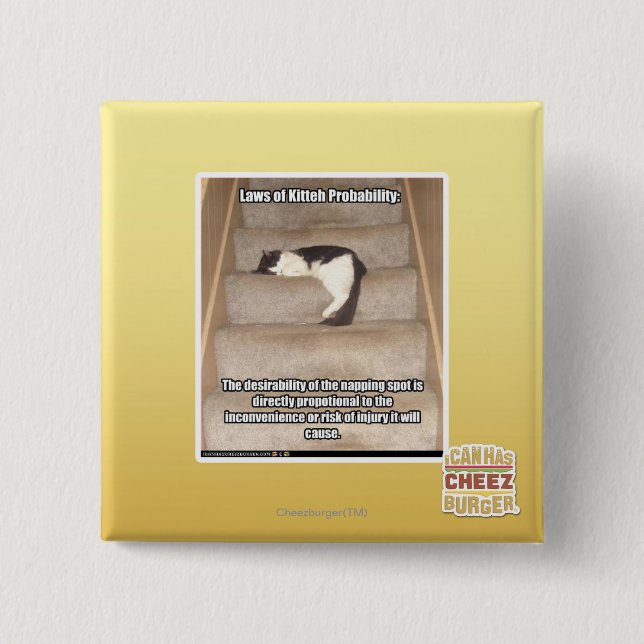 Gesetze von Kitteh Wahrscheinlichkeit Button (Vorderseite)