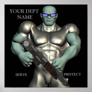 Gesetzesvollstreckung-Plakat Poster