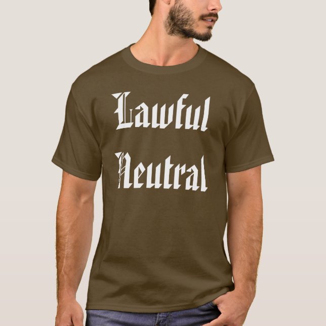 Gesetzliche neutrale Person T-Shirt (Vorderseite)