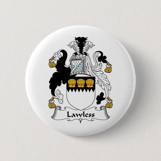Gesetzloses Familienwappen Button (Vorderseite)