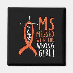 Gesetzt mit der falschen Girl-Multiple Sklerose Magnet