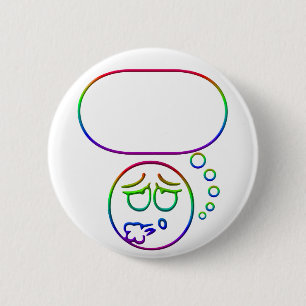 Gesicht #10 (mit Spracheblase) Button