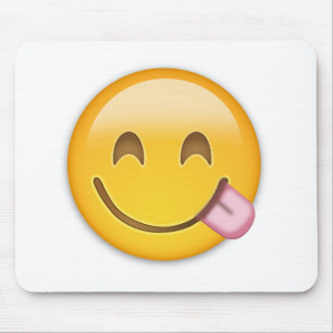 Gesicht, das köstliche Nahrung Emoji Savouring is Mousepad