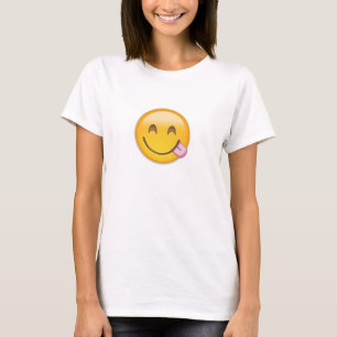 Gesicht, das köstliche Nahrung Emoji Savouring is T-Shirt