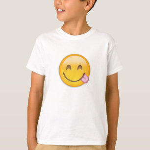 Gesicht, das köstliche Nahrung Emoji Savouring ist T-Shirt