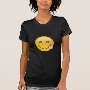 Gesicht, das köstliche Nahrung Emoji Savouring ist T-Shirt