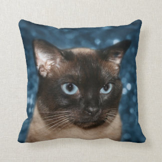 Gesicht der siamesischen Katze Kissen
