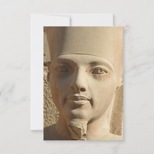 Gesicht der Tutankhamun Flachbildschirm-Grußkarte Karte (Vorderseite)