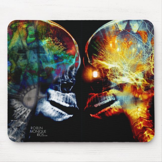 Gesicht des Gesichts-II Mousepad (Vorne)