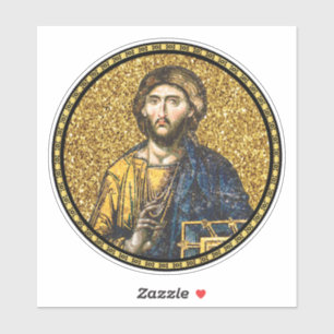 Gesicht des jesus-Christus-Orthodoxen Haga-Sophia- Aufkleber