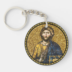 Gesicht des jesus-Christus-Orthodoxen Haga-Sophia- Schlüsselanhänger