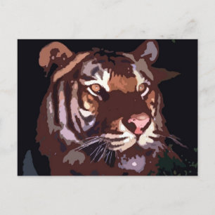 Gesicht des Tigers Postkarte