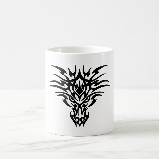 Gesicht-Dragon-Tattoo Kaffeetasse (Mittel)