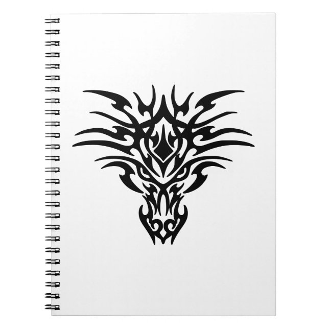 Gesicht-Dragon-Tattoo Notizblock (Vorderseite)