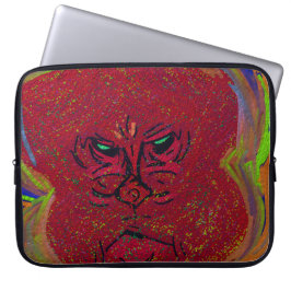 Gesicht einer Flamme Laptop-Hülle Laptopschutzhülle