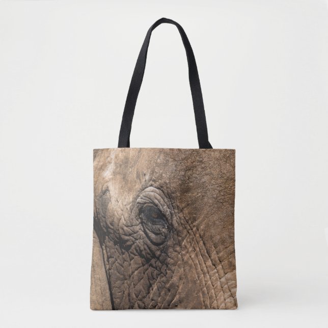Gesicht eines Elefanten Tasche (Vorderseite)