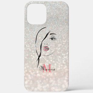Gesicht eines Mädchens, glamourös , Gesicht, perso Case-Mate iPhone Hülle