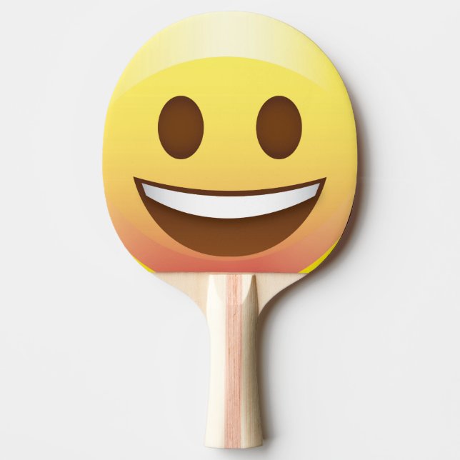 Gesicht Emoji Klingeln Pong Paddel-Sommer-Spaß Tischtennis Schläger (Vorderseite)