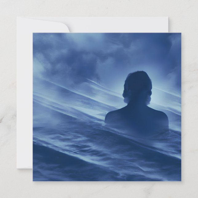 Gesicht es allein einladung (Vorderseite)