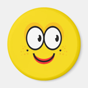 Gesicht - Gelbes Magnet