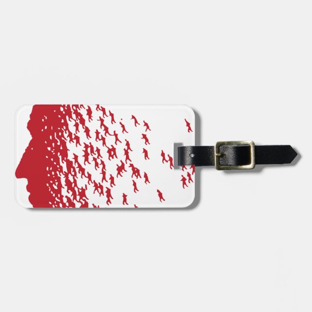 Gesicht Gepäckanhänger (Vorderseite horizontal)